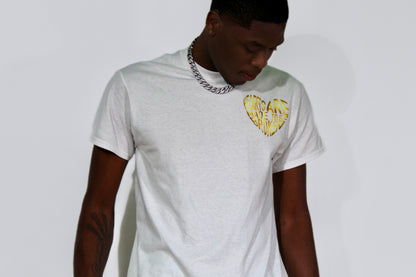 Gold Imprinted Broken T-Shirt